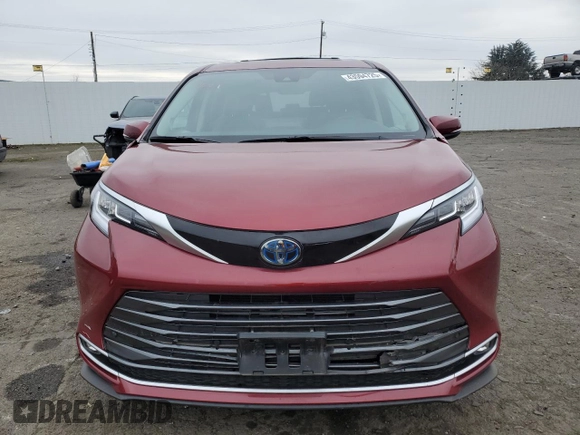 2022 Toyota Sienna Limited with VIN 5TDZSKFC8NS054715, listed as a Copart auction lot 43594725 with 24,628 mi miles and Salvage Title. Bid and sale history available at carsss.com. Image 5.