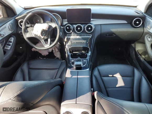2016 Mercedes-Benz C-Class C 300 Luxury with VIN 55SWF4KB9GU133610, listed as a Copart auction lot 44681695 with 0 mi miles and Salvage Title. Bid and sale history available at carsss.com. Image 8.
