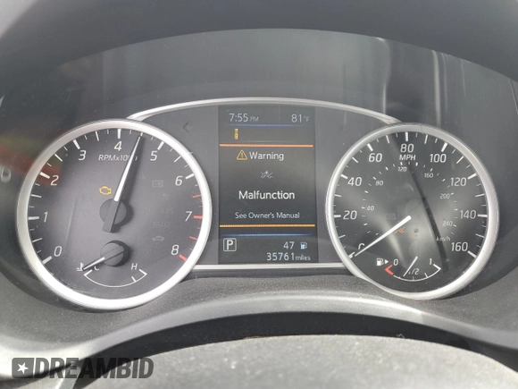 2018 Nissan Sentra S with VIN 3N1AB7AP0JY319301, listed as a Copart auction lot 55420045 with 35,761 mi miles and Salvage Title. Bid and sale history available at DreamBid. Image 9.