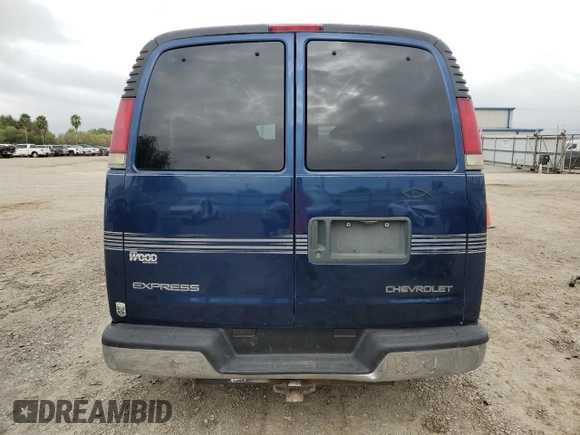 2000 Chevrolet Express Cargo Van w/YF7 with VIN 1GBFG15R0Y1102380, listed as a Copart auction lot 85756674 with 0 mi miles and Clean Title. Bid and sale history available at carsss.com. Image 6.