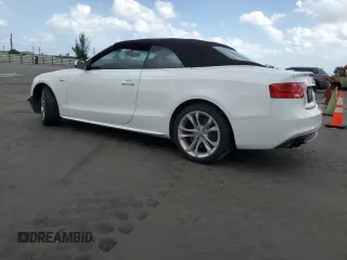 2014 Audi S5 Prestige with VIN WAUVGAFH7EN005272, listed as a Copart auction lot 51123045 with 113,937 mi miles and Salvage Title. Bid and sale history available at carsss.com. Image 2.