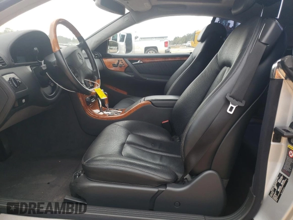 2001 Mercedes-Benz CL 500/600 with VIN WDBPJ78J41A016004, listed as a Copart auction lot 50155355 with 75,051 mi miles and Salvage Title. Bid and sale history available at DreamBid. Image 7.