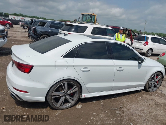 2019 Audi RS 3 with VIN WUABWGFF3KA907627, listed as a IAAI auction lot 42119014 with 38,651 mi miles and . Bid and sale history available at DreamBid. Image 13.