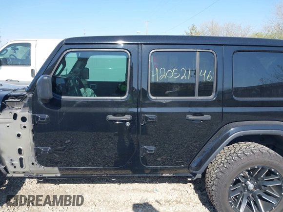 2021 Jeep Wrangler Unlimited Sahara with VIN 1C4HJXEG4MW650547, listed as a IAAI auction lot 42052146 with 26,983 mi miles and . Bid and sale history available at DreamBid. Image 15.