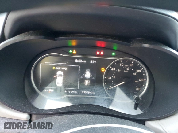2021 Nissan Versa SV with VIN 3N1CN8EV3ML826239, listed as a Copart auction lot 55220725 with 89,019 mi miles and Salvage Title. Bid and sale history available at DreamBid. Image 9.