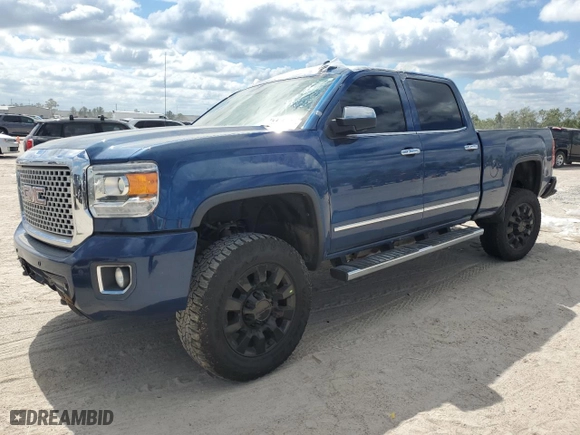 2017 GMC Sierra 2500HD Denali with VIN 1GT12UEG7HF158033, listed as a Copart auction lot 73775184 with 149,881 mi miles and Salvage Title. Bid and sale history available at carsss.com. Image 1.