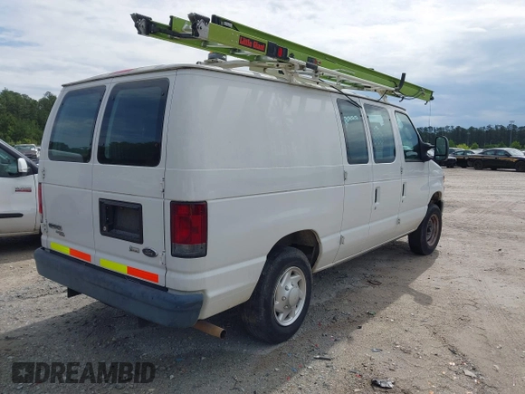 2012 Ford Econoline Cargo Commercial with VIN 1FTNE1EWXCDA09215, listed as a IAAI auction lot 42119854 with 141,625 mi miles and . Bid and sale history available at DreamBid. Image 4.
