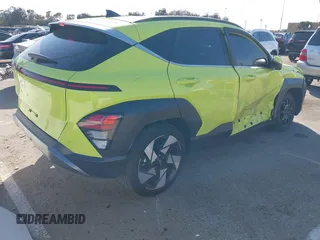 2024 Hyundai Kona Limited with VIN KM8HE3A32RU108653, listed as a IAAI auction lot 41550477 with 9,338 mi miles. Bid and sale history available at carsss.com. Image 4.