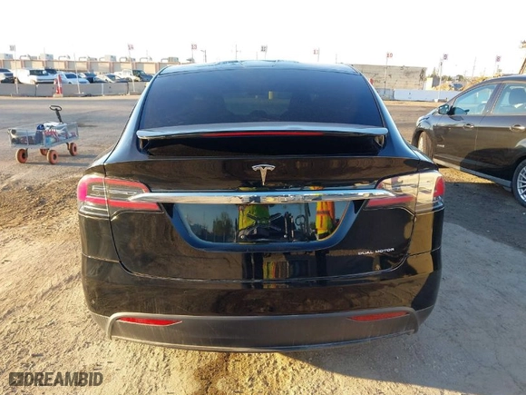 2019 Tesla Model X 75D with VIN 5YJXCAE29KF186356, listed as a IAAI auction lot 41829702 with NaN miles. Bid and sale history available at carsss.com. Image 16.