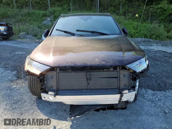 2021 Audi Q7 Premium Plus with VIN WA1LJAF73MD015377, listed as a Copart auction lot 57135695 with 58,432 mi miles and Salvage title. Bid and sale history available at DreamBid. Image 5.
