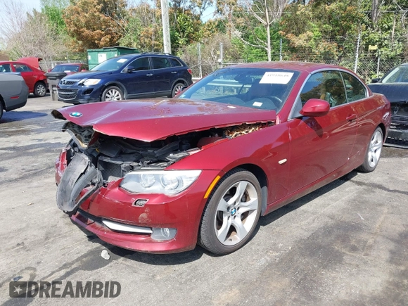 2011 BMW 3 Series 335i with VIN WBADX7C50BE742916, listed as a IAAI auction lot 41918648 with 82,801 mi miles and . Bid and sale history available at carsss.com. Image 2.