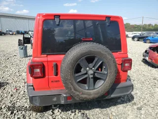 2021 Jeep Wrangler Unlimited Sahara z VIN 1C4HJXEGXMW631033, wystawiony jako Copart lot #75080754 z przebiegiem 52 857 mil mil oraz Szkoda całkowita • Salvage title. Historia ofert i sprzedaży dostępna na DreamBid. Obrazek 6.