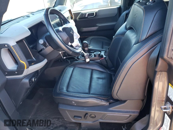 2022 Ford Bronco with VIN 1FMEE5DH1NLA78454, listed as a Copart auction lot 72933794 with 40,262 mi miles and Salvage Title. Bid and sale history available at DreamBid. Image 7.