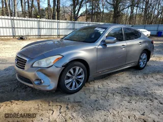 2011 Infiniti M37 with VIN JN1BY1AP6BM323423, listed as a Copart auction lot 49654995 with 207,243 mi miles and Salvage Title. Bid and sale history available at carsss.com. Image 1.