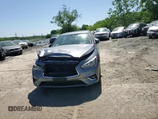 2018 Infiniti Q50 2.0t LUXE with VIN JN1CV7AR5JM280094, listed as a Copart auction lot 55852444 with 41,796 mi miles and Salvage Title. Bid and sale history available at carsss.com. Image 10.