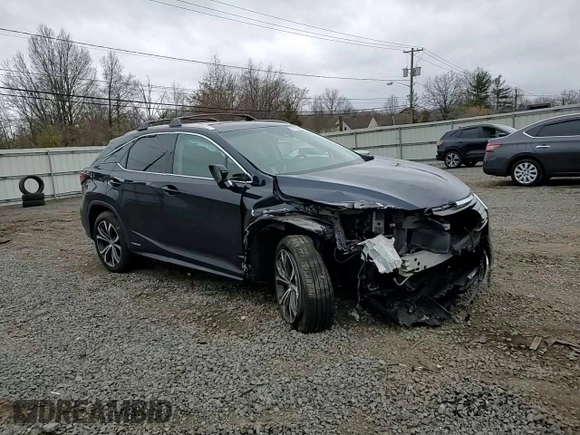 2019 Lexus RX 450h z VIN 2T2BGMCA3KC030968, wystawiony jako Copart lot #47703885 z przebiegiem 83 018 mil mil oraz Szkoda całkowita • Salvage title. Historia ofert i sprzedaży dostępna na DreamBid. Obrazek 12.