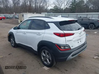 2023 Hyundai Kona SEL with VIN KM8K62AB8PU967862, listed as a IAAI auction lot 41467566 with 51,757 mi miles. Bid and sale history available at carsss.com. Image 3.