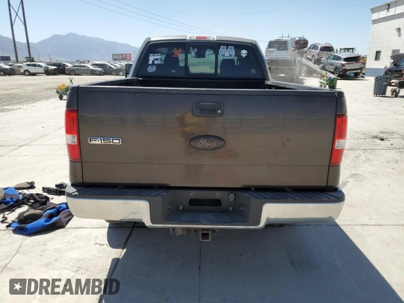 2007 Ford F-150 XLT with VIN 1FTPW14V87KC81567, listed as a Copart auction lot 61583215 with 196,855 mi miles and Salvage title. Bid and sale history available at DreamBid. Image 6.