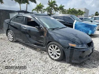 2008 Acura TSX Nav with VIN JH4CL96938C013039, listed as a Copart auction lot 47817355 with 113,606 mi miles and Salvage Title. Bid and sale history available at carsss.com. Image 4.