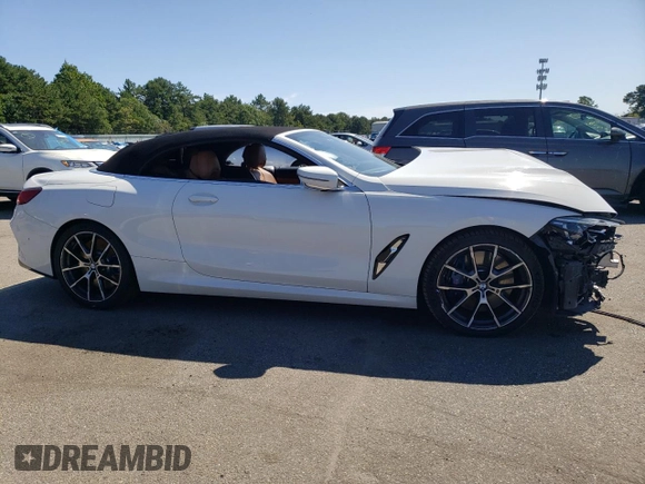 2019 BMW 8 Series M850i xDrive with VIN WBAFY4C54KBX29981, listed as a Copart auction lot 67390193 with 0 mi miles. Bid and sale history available at carsss.com. Image 4.