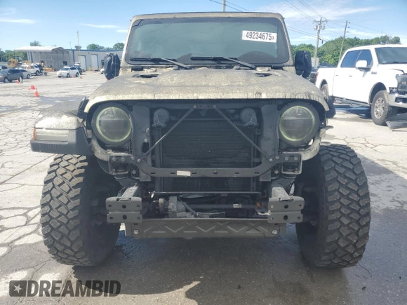 2020 Jeep Wrangler Unlimited Rubicon z VIN 1C4HJXFG6LW306683, wystawiony jako Copart lot #49234675 z przebiegiem Nie podano mil oraz Szkoda całkowita • Salvage title. Historia ofert i sprzedaży dostępna na DreamBid. Obrazek 5.