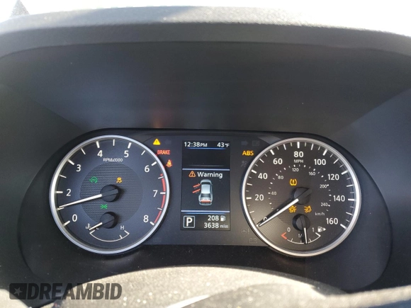 2024 Nissan Sentra S with VIN 3N1AB8BV6RY389805, listed as a Copart auction lot 88869195 with 3,638 mi miles and Salvage Title. Bid and sale history available at carsss.com. Image 9.