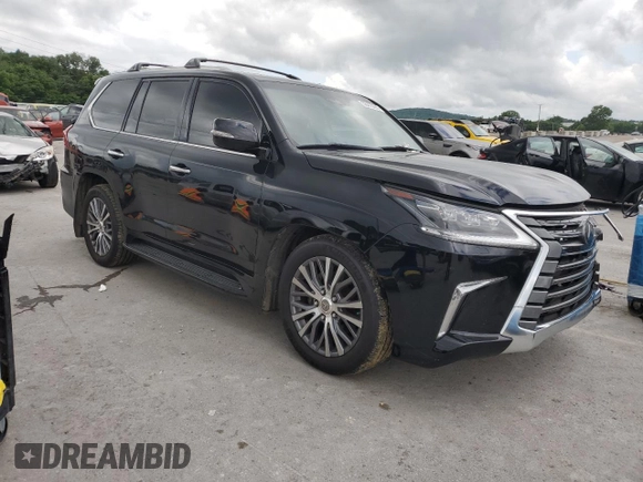 2019 Lexus LX 570 with VIN JTJHY7AX1K4289351, listed as a Copart auction lot 58473065 with 95,463 mi miles and Salvage title. Bid and sale history available at DreamBid. Image 4.