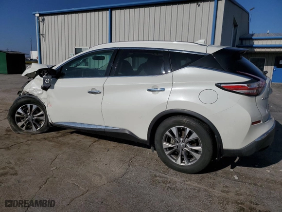 2017 Nissan Murano SL with VIN 5N1AZ2MH6HN203037, listed as a Copart auction lot 85762134 with 82,946 mi miles and Salvage Title. Bid and sale history available at carsss.com. Image 2.