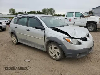 2004 Pontiac Vibe with VIN 5Y2SM62814Z416000, listed as a Copart auction lot 57638115 with 299,999 mi miles and Salvage title. Bid and sale history available at DreamBid. Image 4.