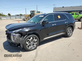 2021 Hyundai Palisade Calligraphy z VIN KM8R7DHEXMU328109, wystawiony jako Copart lot #55755845 z przebiegiem 50 336 mil mil oraz Szkoda całkowita • Salvage title. Historia ofert i sprzedaży dostępna na DreamBid. Obrazek 1.