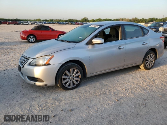 2014 Nissan Sentra SV with VIN 3N1AB7AP6EY247929, listed as a Copart auction lot 52724835 with 190,155 mi miles and Salvage Title. Bid and sale history available at DreamBid. Image 1.