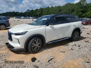 2024 Infiniti QX60 Autograph with VIN 5N1DL1HU8RC353874, listed as a Copart auction lot 58751515 with 10,778 mi miles and Salvage title. Bid and sale history available at DreamBid. Image 1.