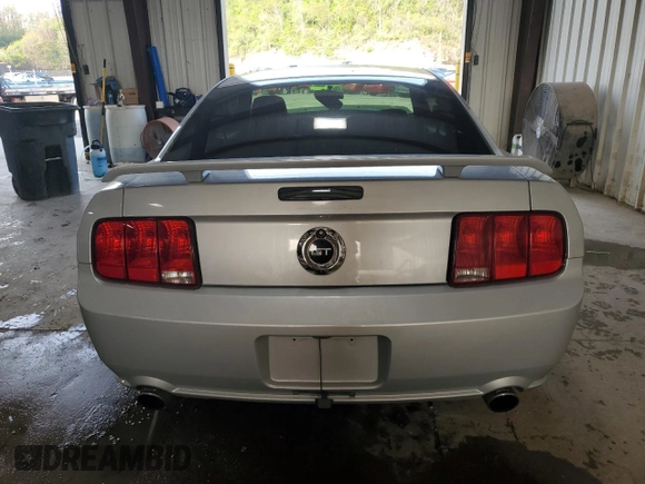 2006 Ford Mustang GT Deluxe with VIN 1ZVFT82H965145372, listed as a Copart auction lot 53283605 with 86,375 mi miles and Salvage Title. Bid and sale history available at carsss.com. Image 6.