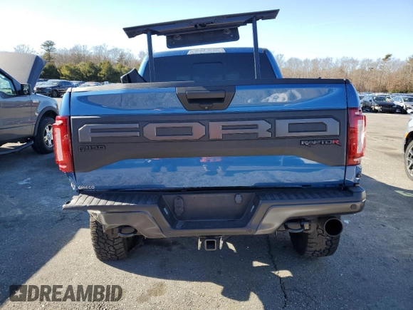 2019 Ford F-150 Raptor with VIN 1FTFW1RG2KFA54737, listed as a Copart auction lot 42795255 with 105,012 mi miles and Salvage Title. Bid and sale history available at carsss.com. Image 6.
