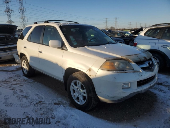 2005 Acura MDX Touring with VIN 2HNYD18905H003588, listed as a Copart auction lot 88473805 with 420,993 mi miles and Salvage Title. Bid and sale history available at carsss.com. Image 4.