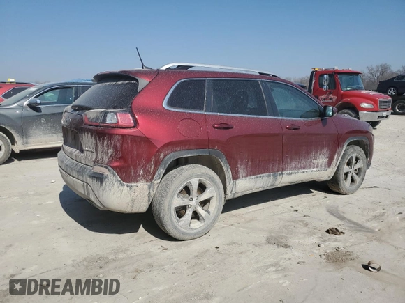 2019 Jeep Cherokee Limited with VIN 1C4PJMDX9KD373902, listed as a Copart auction lot 49121665 with 115,774 mi miles and Salvage Title. Bid and sale history available at carsss.com. Image 3.