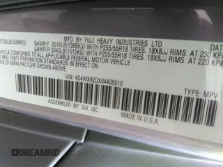 2008 Subaru Tribeca Limited z VIN 4S4WX92DX84406510, wystawiony jako IAAI lot #42469586 z przebiegiem 179 618 mil mil oraz . Historia ofert i sprzedaży dostępna na DreamBid. Obrazek 9.