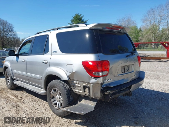 2007 Toyota Sequoia SR5 with VIN 5TDZT34A17S294129, listed as a IAAI auction lot 41880711 with 289,333 mi miles. Bid and sale history available at carsss.com. Image 6.