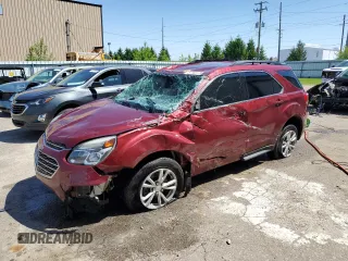 2016 Chevrolet Equinox LT z VIN 2GNFLFEK3G6154130, wystawiony jako Copart lot #57165175 z przebiegiem Nie podano mil oraz Czysty tytuł • Clean title. Historia ofert i sprzedaży dostępna na DreamBid. Obrazek 1.
