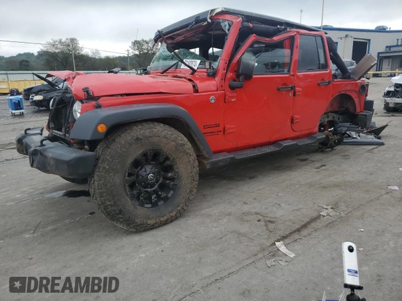 2015 Jeep Wrangler Unlimited Sport with VIN 1C4BJWDG3FL545083, listed as a Copart auction lot 73192874 with Not provided miles and Salvage title. Bid and sale history available at DreamBid. Image 1.