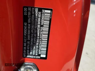 2020 Porsche 911 Carrera S with VIN WP0AB2A97LS228755, listed as a Copart auction lot 51216643 with 0 mi miles. Bid and sale history available at carsss.com. Image 13.