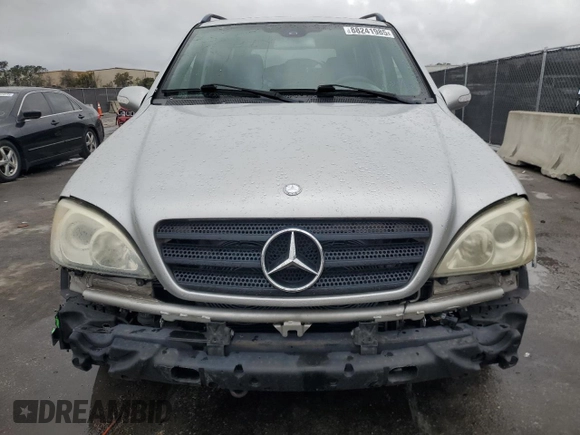 2003 Mercedes-Benz M-Class 3.2L with VIN 4JGAB54EX3A383294, listed as a Copart auction lot 88241985 with 163,244 mi miles and Salvage Title. Bid and sale history available at carsss.com. Image 5.