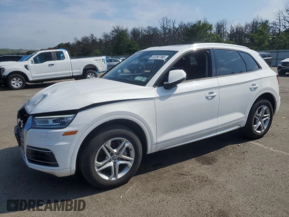 2018 Audi Q5 Premium with VIN WA1ANAFY7J2220888, listed as a Copart auction lot 63292765 with 34,350 mi miles and Salvage title. Bid and sale history available at DreamBid. Image 1.