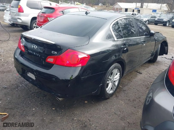 2011 Infiniti G25 Sedan Journey with VIN JN1DV6AP5BM831655, listed as a IAAI auction lot 41781287 with 1 mi miles. Bid and sale history available at carsss.com. Image 4.