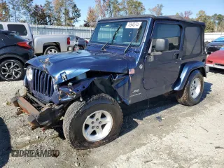 2005 Jeep Wrangler X z VIN 1J4FA39S75P374255, wystawiony jako Copart lot #51298675 z przebiegiem Nie podano mil oraz Szkoda całkowita • Salvage title. Historia ofert i sprzedaży dostępna na DreamBid. Obrazek 1.