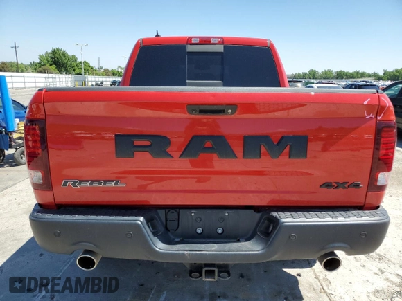 2018 Ram 1500 Rebel with VIN 1C6RR7YT2JS197612, listed as a Copart auction lot 60062745 with 60,591 mi miles and Salvage title. Bid and sale history available at DreamBid. Image 6.