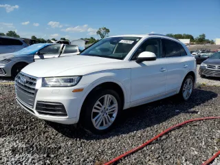 2018 Audi Q5 Premium Plus with VIN WA1BNAFY0J2056212, listed as a Copart auction lot 57996285 with 52,980 mi miles and Salvage title. Bid and sale history available at DreamBid. Image 1.