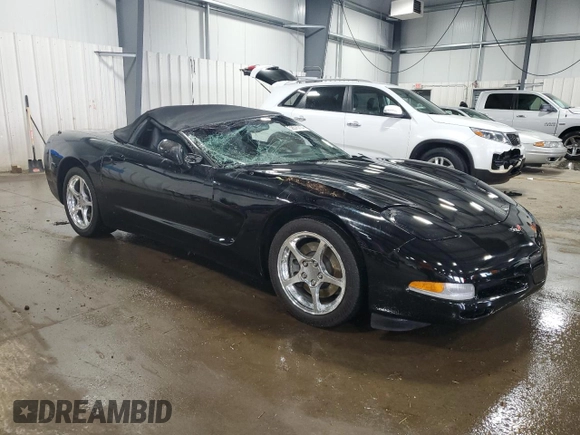2002 Chevrolet Corvette with VIN 1G1YY32G425105016, listed as a Copart auction lot 58575714 with 33,152 mi miles and Salvage Title. Bid and sale history available at carsss.com. Image 4.