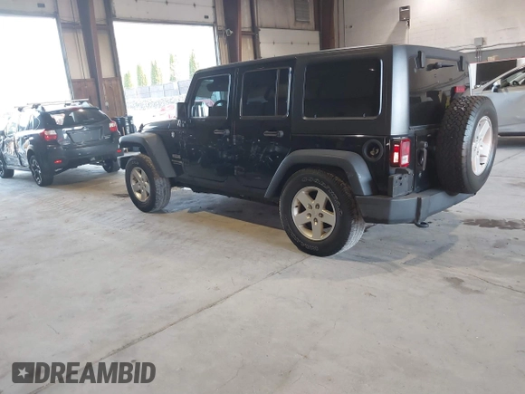 2018 Jeep Wrangler Unlimited Sport S with VIN 1C4HJWDG5JL888349, listed as a IAAI auction lot 40764318 with 61,419 mi miles and . Bid and sale history available at DreamBid. Image 3.