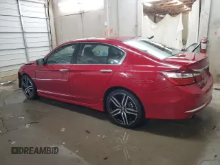 2017 Honda Accord Sedan Sport with VIN 1HGCR2F56HA191402, listed as a Copart auction lot 53329205 with 39,363 mi miles and Salvage Title. Bid and sale history available at carsss.com. Image 2.